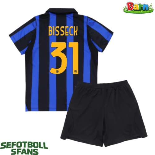 Inter Milan Yann Bisseck #31 Hemmaställ Barn 2026-27 Kortärmad (+ Korta byxor)